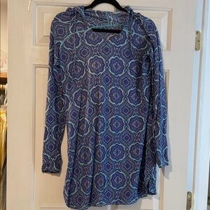 Coolibar Geometric Blue and Green Coverup